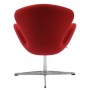 Дизайнерское кресло SWAN CHAIR красный кашемир - 3