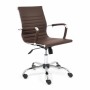 Кресло для персонала TetChair URBAN-LOW экокожа коричневая