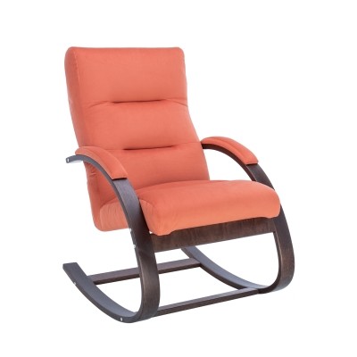 Кресло-качалка Leset Милано Mebelimpex Орех текстура V39 оранжевый - 00006760
