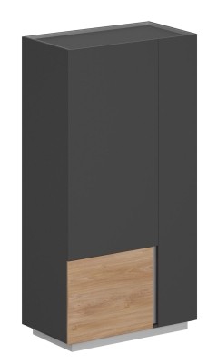  Шкаф 950x550x1520, левый / OL-20-15.OS.OS.GN.L /  корпус: оникс серый, фасады: оникс серый 