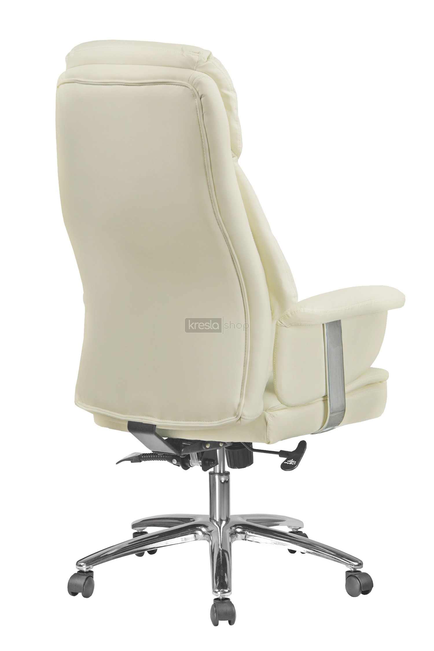 Кресло для руководителя Riva Chair RCH 9502+натуральная кожа кремовый