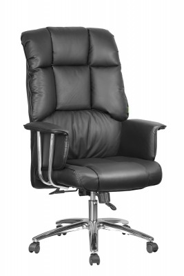 Кресло для руководителя Riva Chair RCH 9502+экокожа черный